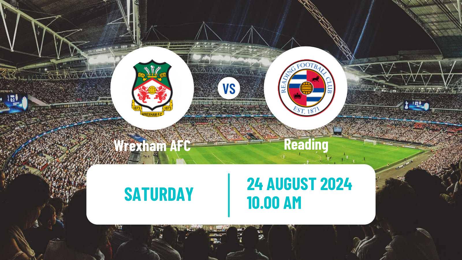 Soccer English League One Wrexham - Reading