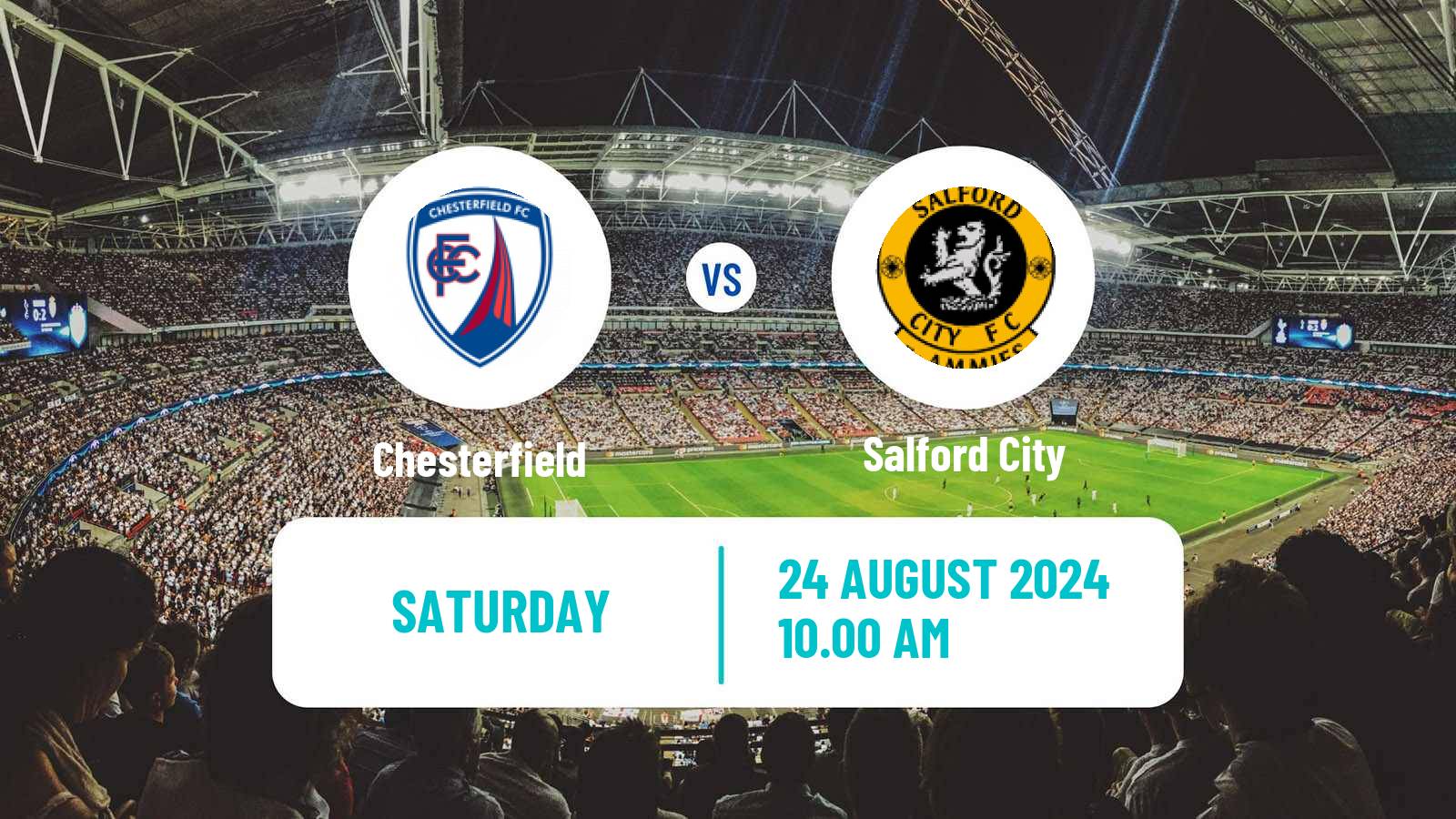 Soccer English League Two Chesterfield - Salford City