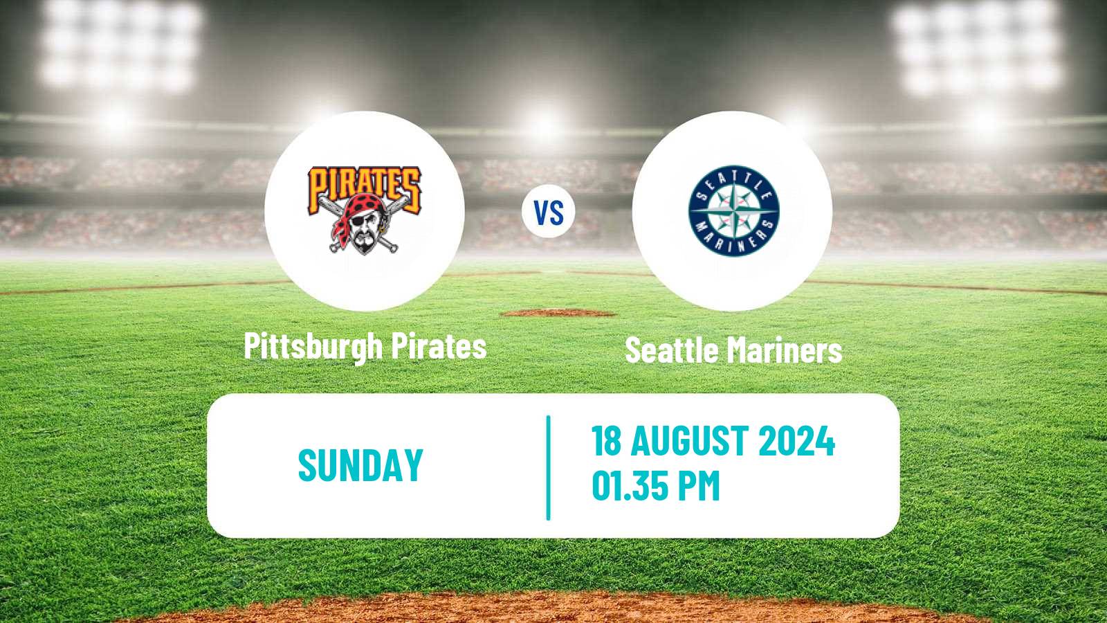 Baseball MLB Pittsburgh Pirates - Seattle Mariners