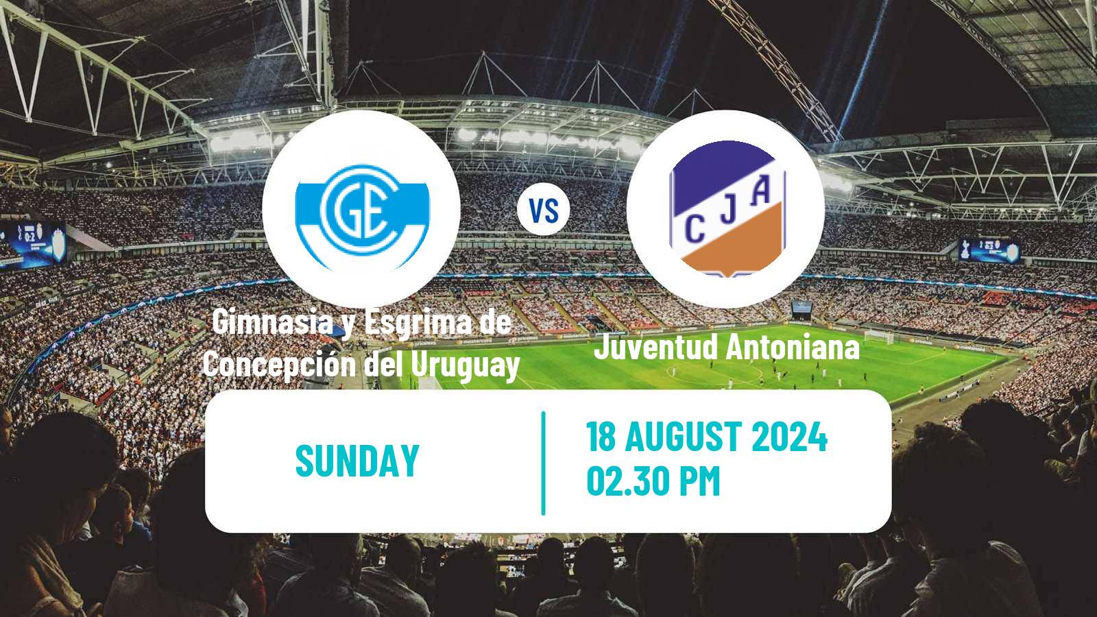 Soccer Argentinian Torneo Federal Gimnasia y Esgrima de Concepción del Uruguay - Juventud Antoniana