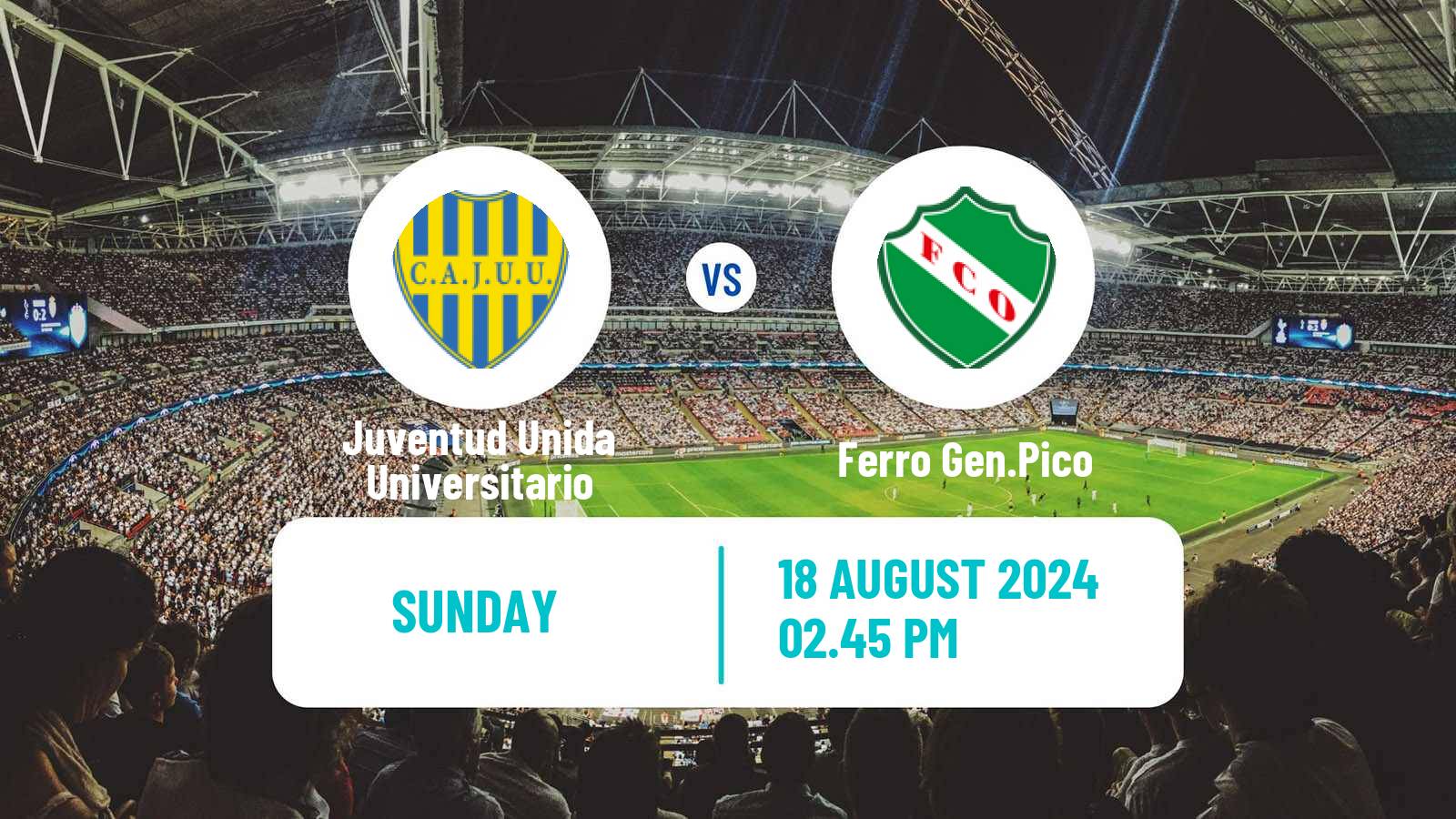 Soccer Argentinian Torneo Federal Juventud Unida Universitario - Ferro Gen.Pico