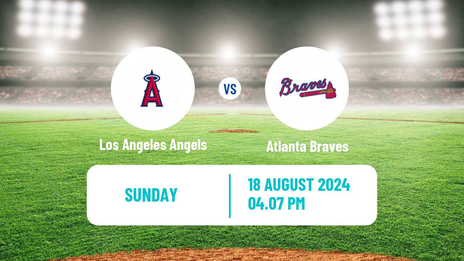 Baseball MLB Los Angeles Angels - Atlanta Braves