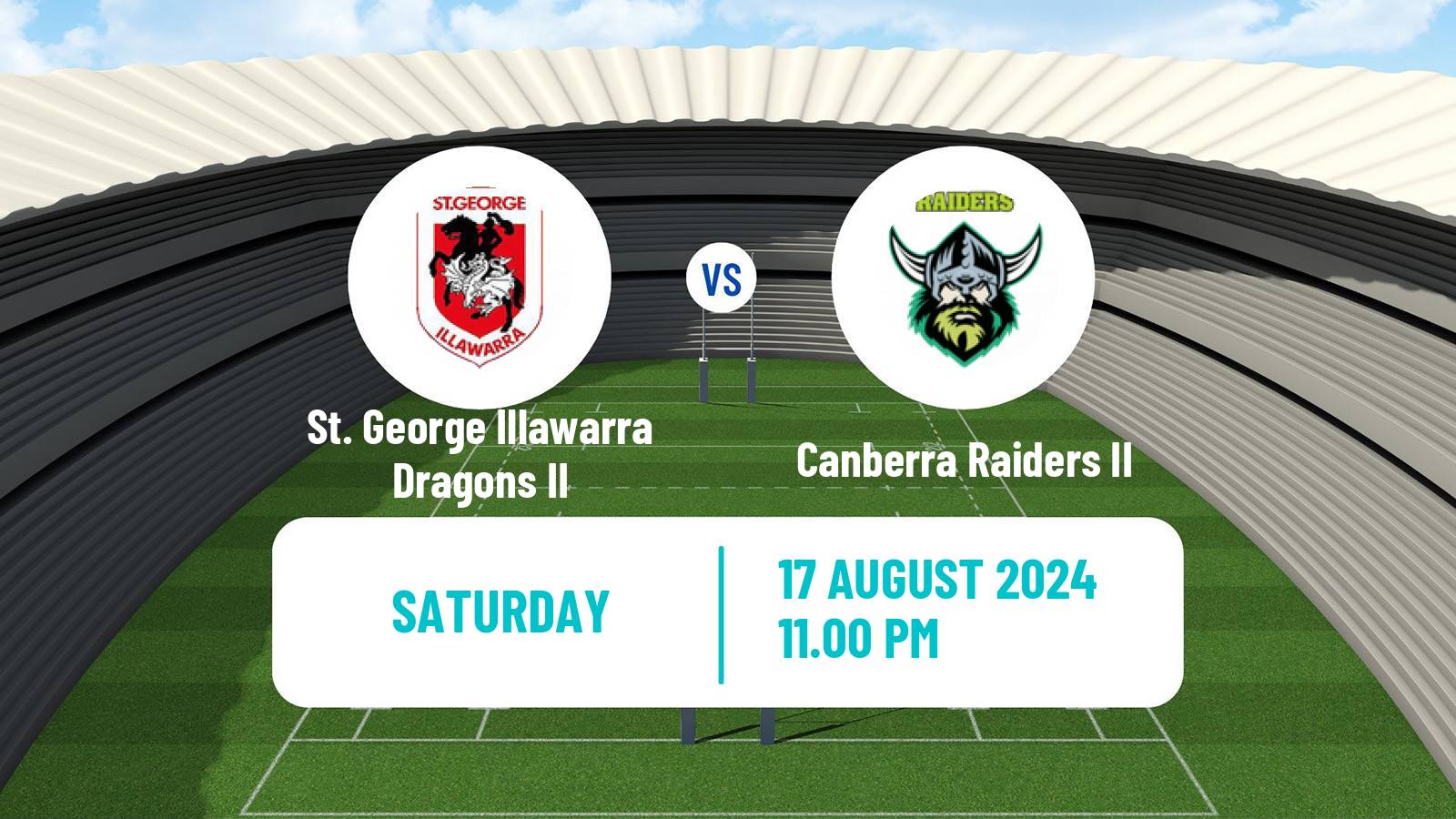 Rugby league Australian NSW Cup St. George Illawarra Dragons II - Canberra Raiders II