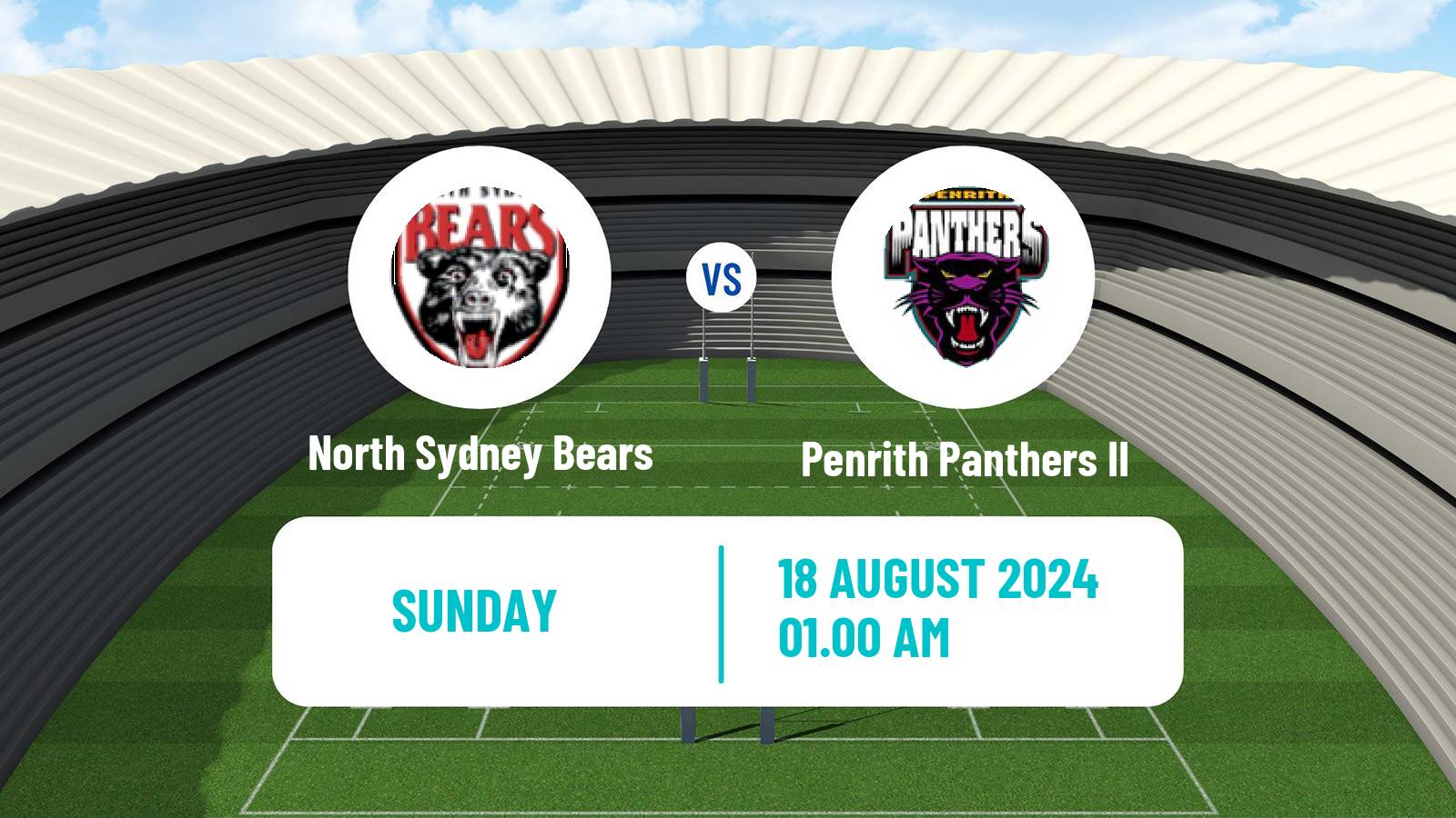 Rugby league Australian NSW Cup North Sydney Bears - Penrith Panthers II