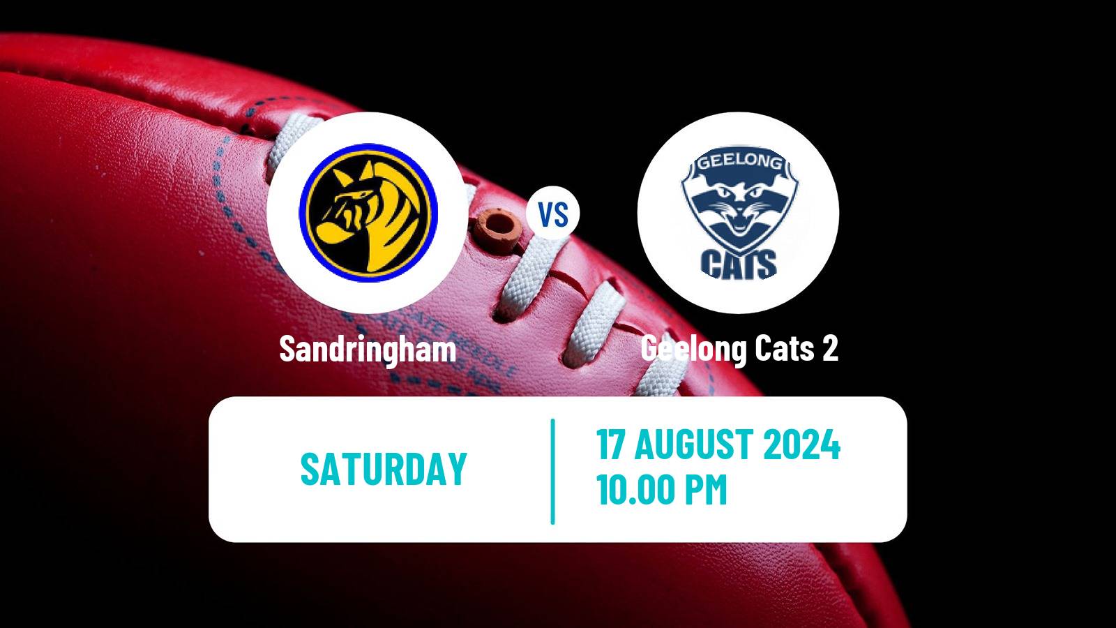 Aussie rules VFL Sandringham - Geelong Cats 2