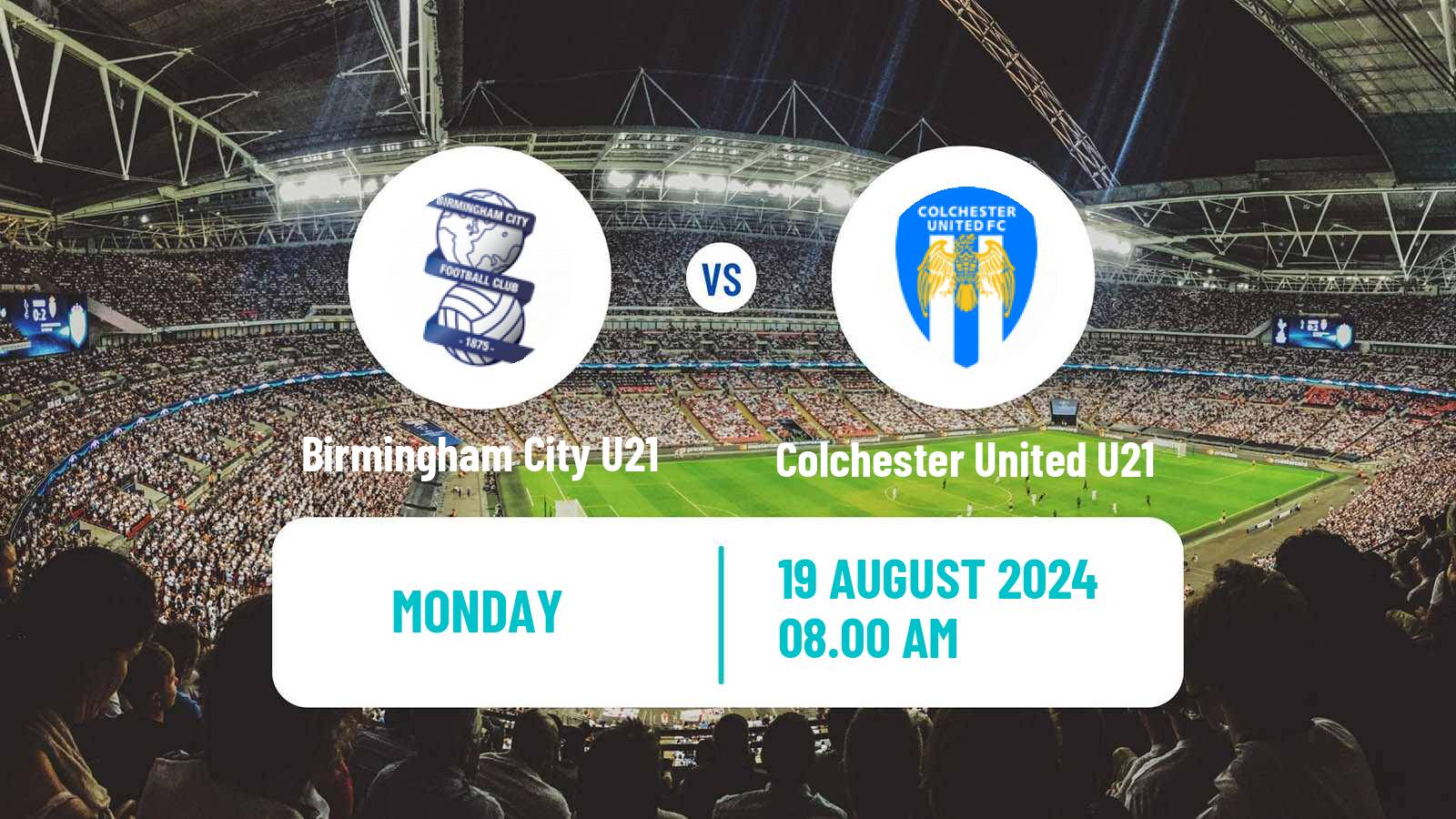 Soccer English Professional Development League Birmingham City U21 - Colchester United U21