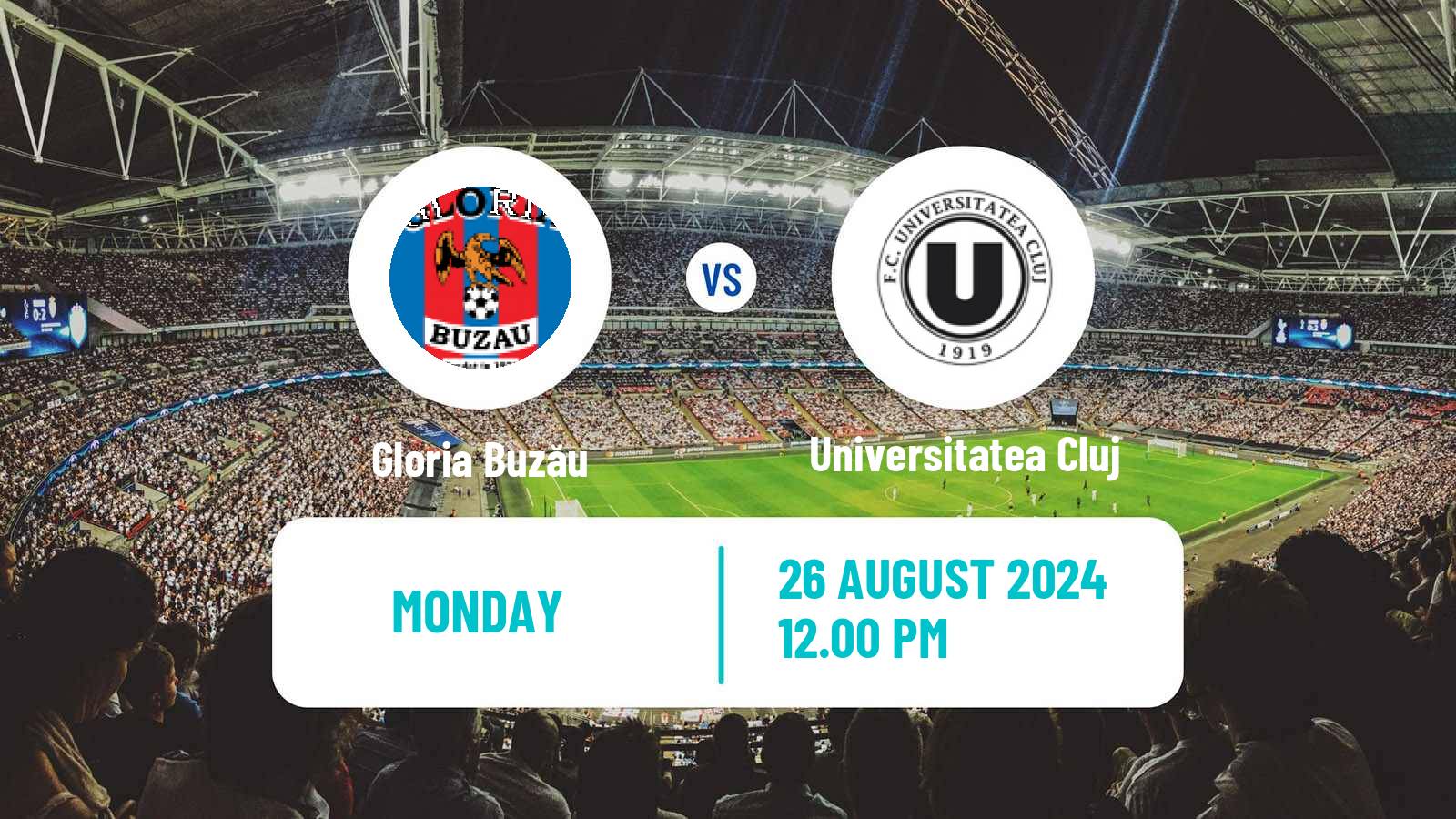 Soccer Romanian Liga 1 Gloria Buzău - Universitatea Cluj