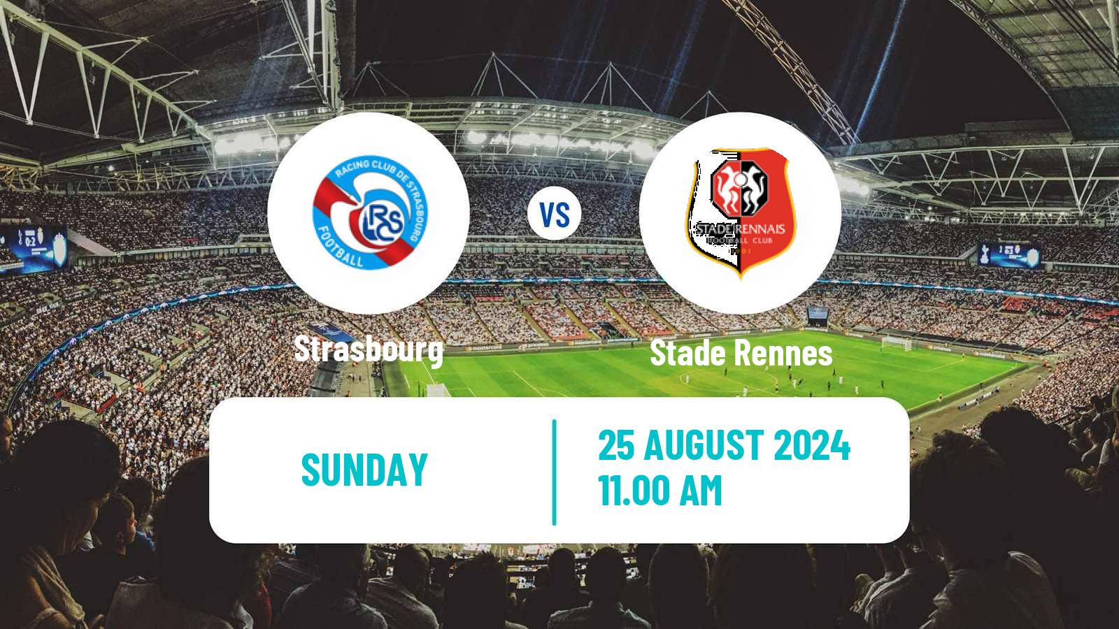 Soccer French Ligue 1 Strasbourg - Rennes