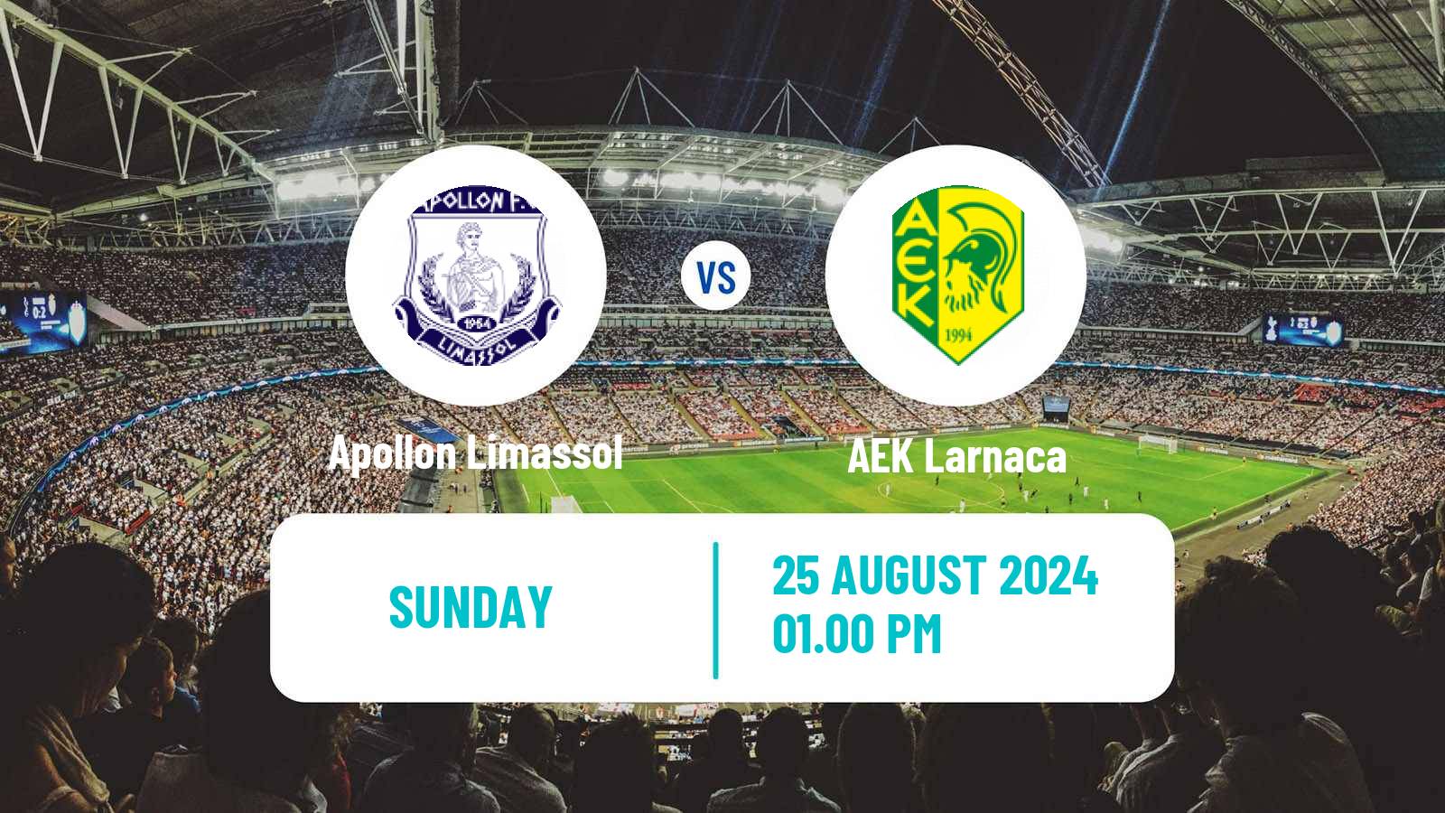 Soccer Cypriot First Division Apollon Limassol - AEK Larnaca