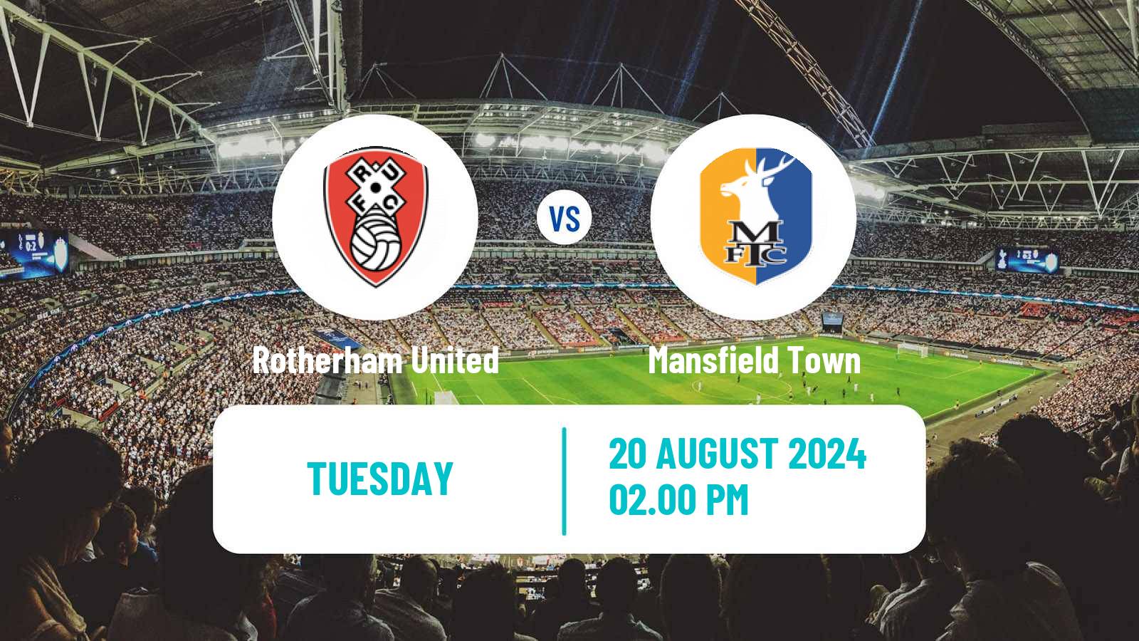 Soccer English EFL Trophy Rotherham United - Mansfield Town