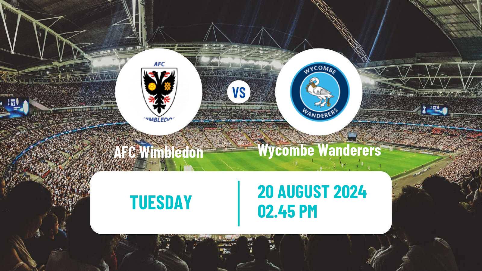 Soccer English EFL Trophy AFC Wimbledon - Wycombe Wanderers