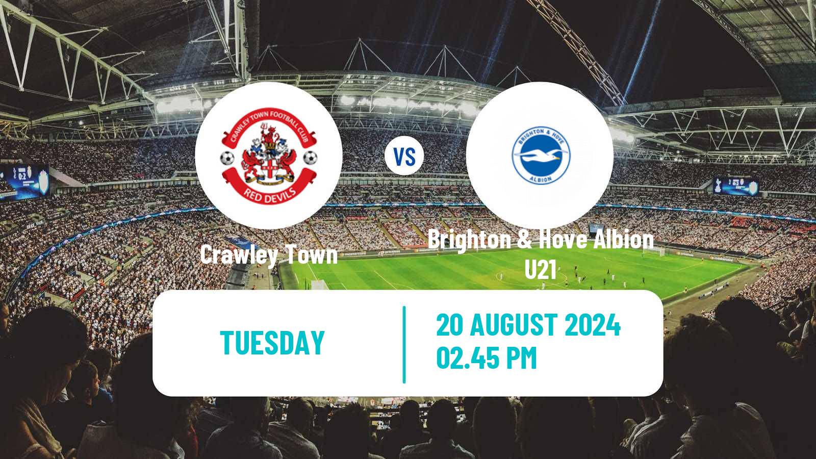 Soccer English EFL Trophy Crawley Town - Brighton & Hove Albion U21