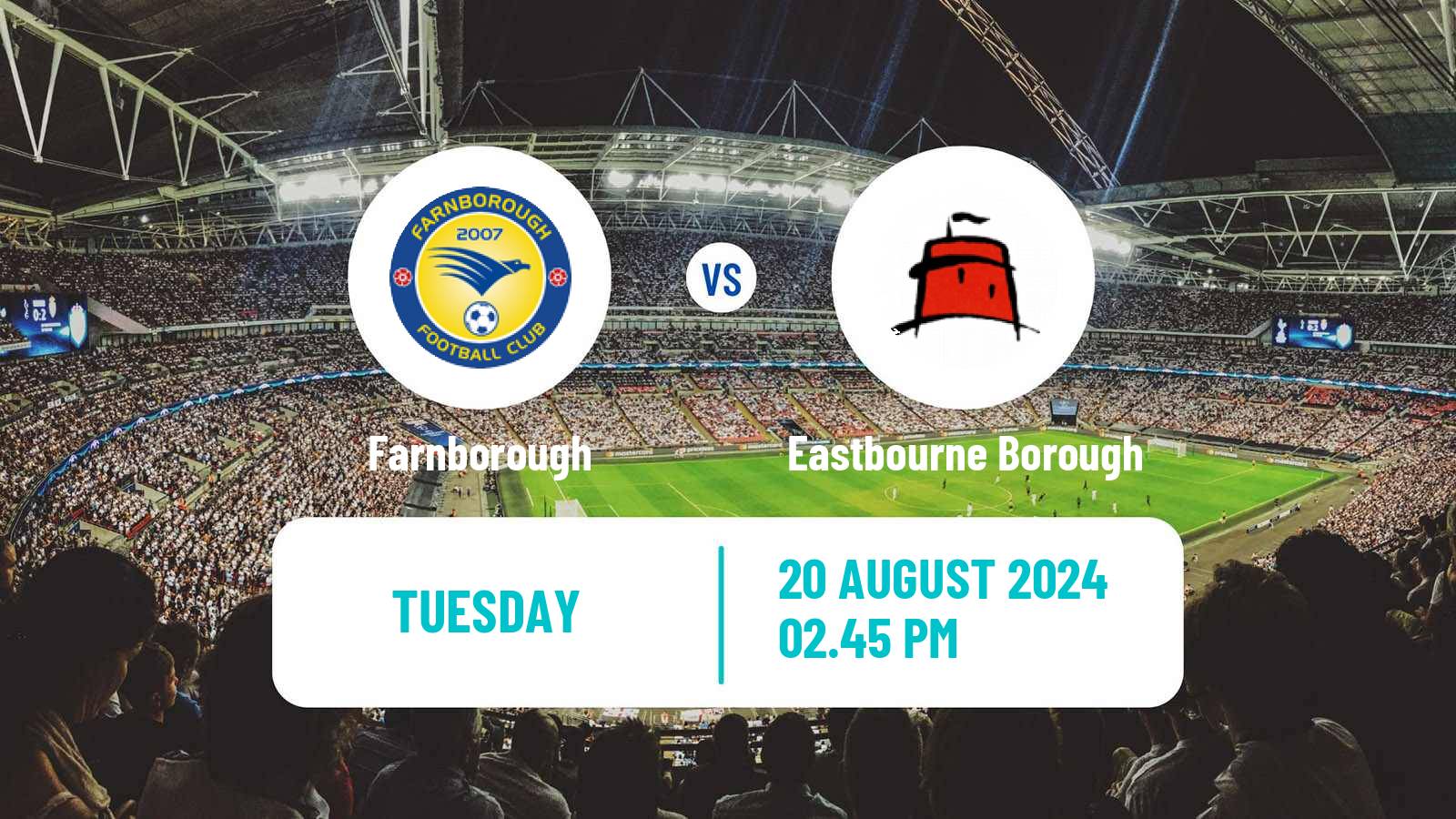 Soccer English National League South Farnborough - Eastbourne Borough