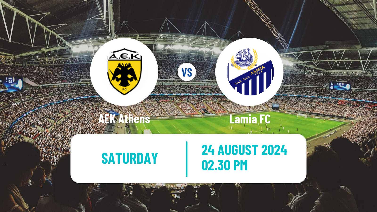 Soccer Greek Super League AEK Athens - Lamia