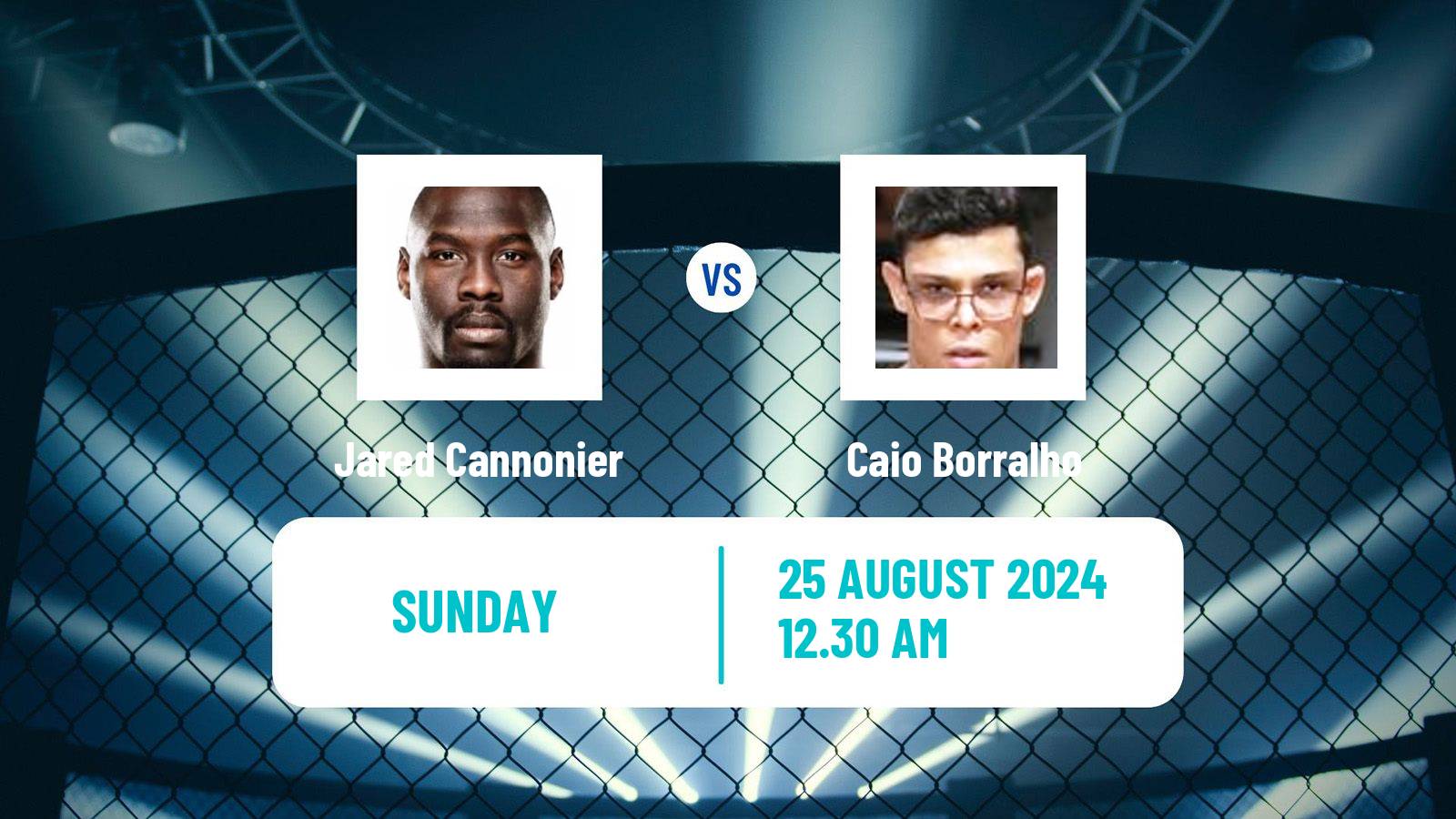 MMA Middleweight UFC Men Jared Cannonier - Caio Borralho