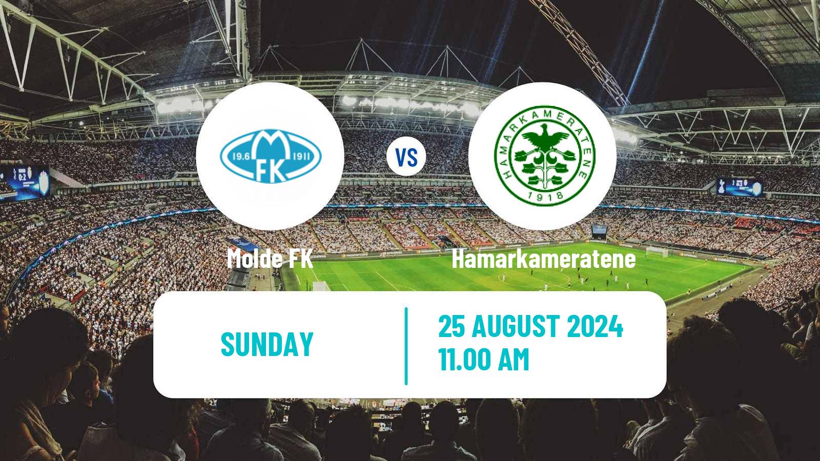 Soccer Norwegian Eliteserien Molde - Hamarkameratene