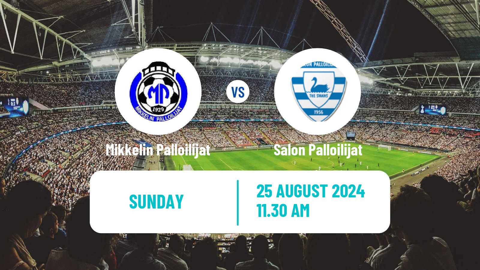 Soccer Finnish Ykkosliiga Mikkelin Palloilijat - Salon Palloilijat