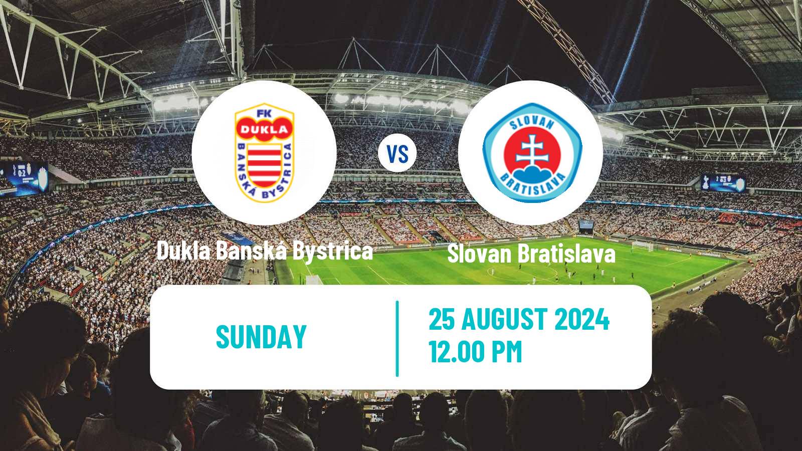 Soccer Slovak Superliga Dukla Banská Bystrica - Slovan Bratislava