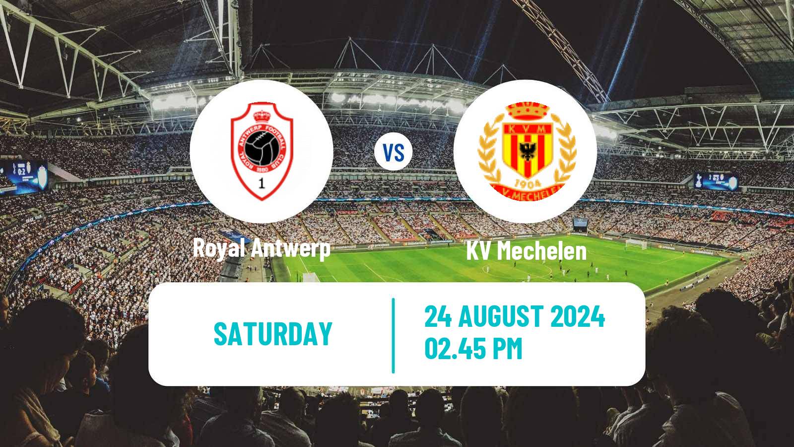 Soccer Belgian Jupiler Pro League Royal Antwerp - KV Mechelen