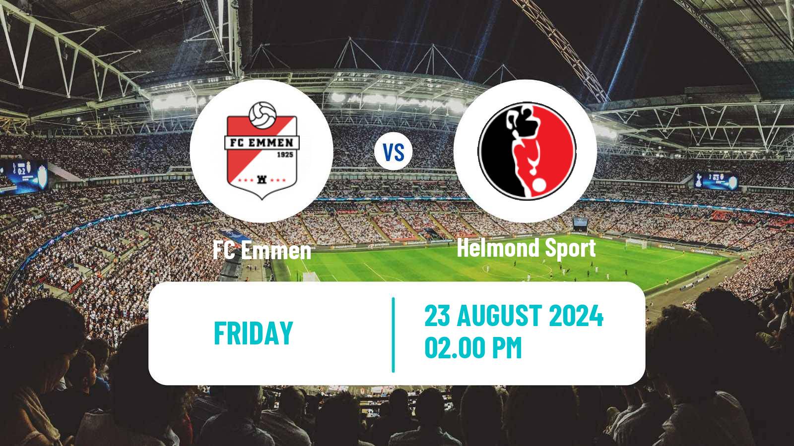 Soccer Dutch Eerste Divisie Emmen - Helmond Sport