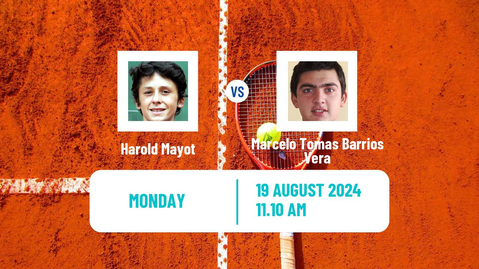 Tennis ATP US Open Harold Mayot - Marcelo Tomas Barrios Vera