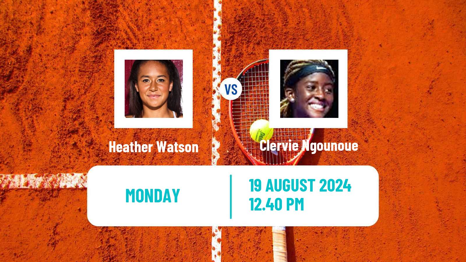 Tennis WTA US Open Heather Watson - Clervie Ngounoue