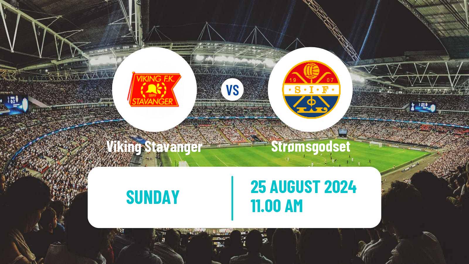 Soccer Norwegian Eliteserien Viking Stavanger - Strømsgodset