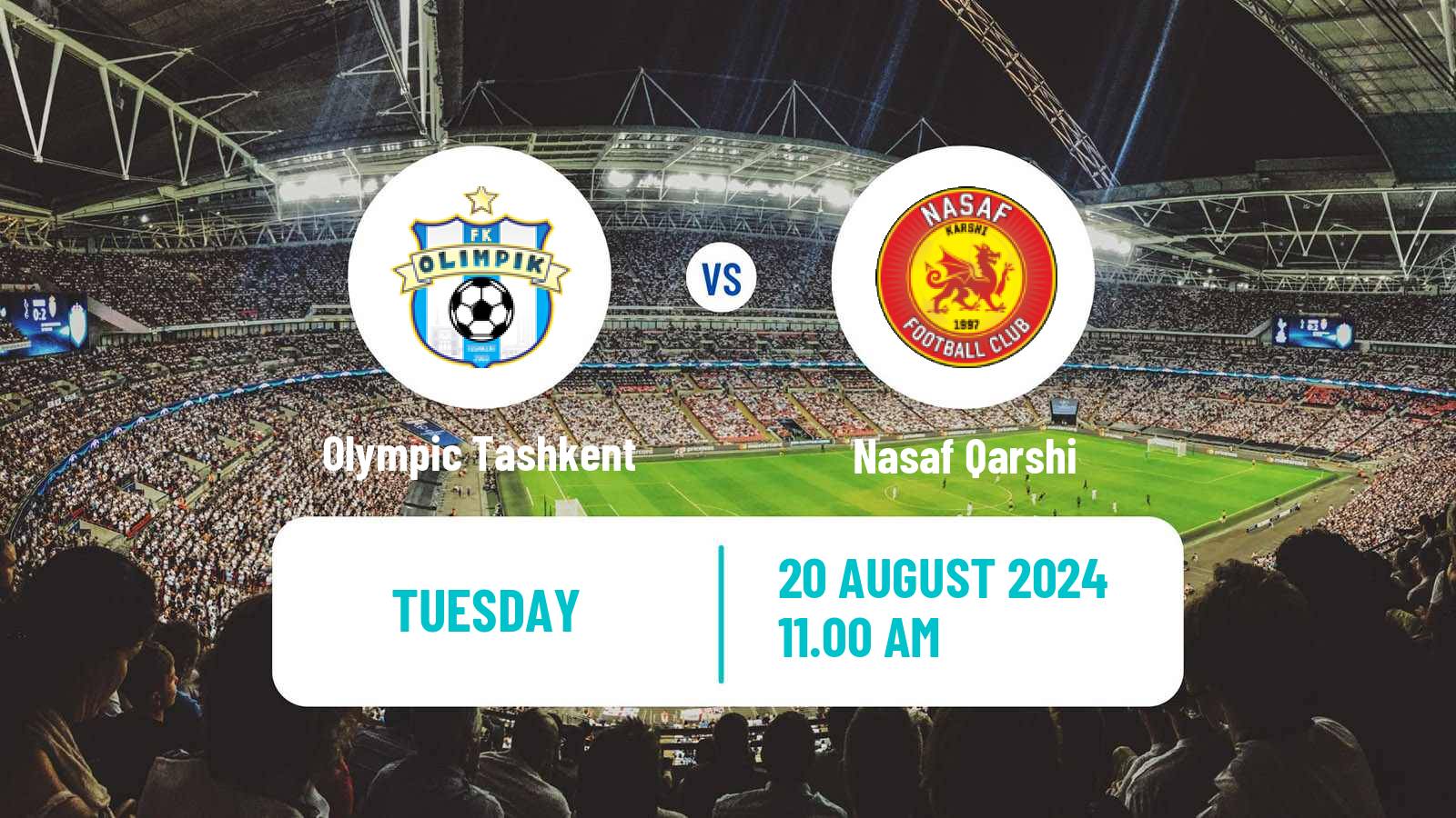 Soccer Uzbek League Olympic Tashkent - Nasaf Qarshi