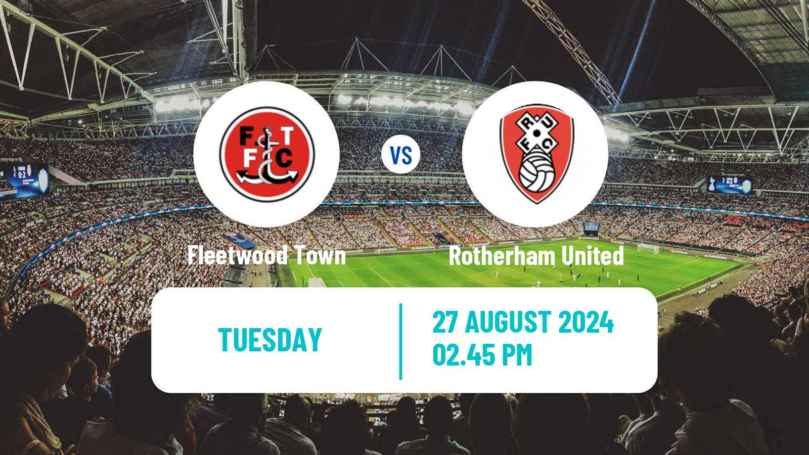 Soccer English League Cup Fleetwood Town - Rotherham United