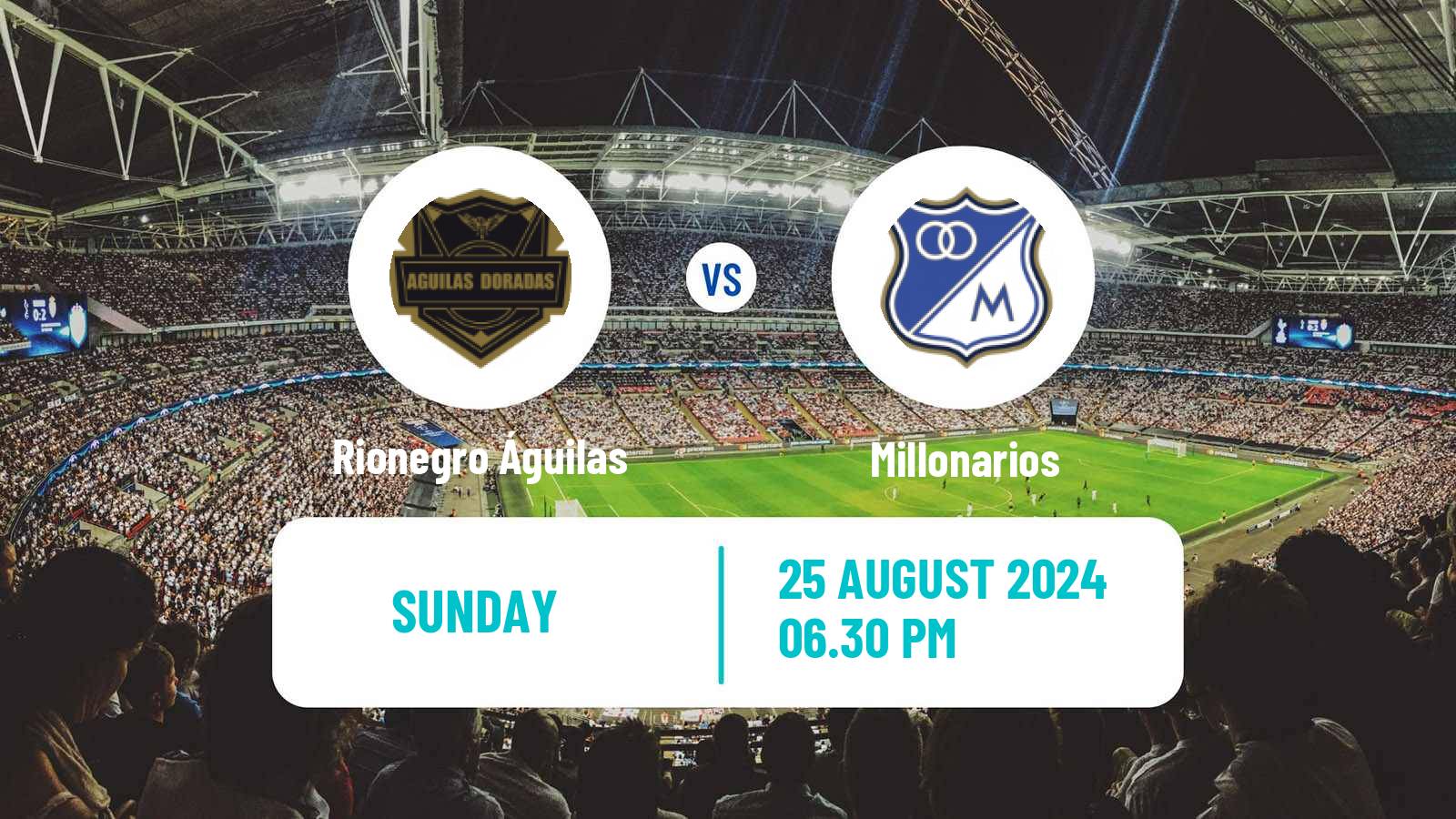 Soccer Colombian Primera A Rionegro Águilas - Millonarios