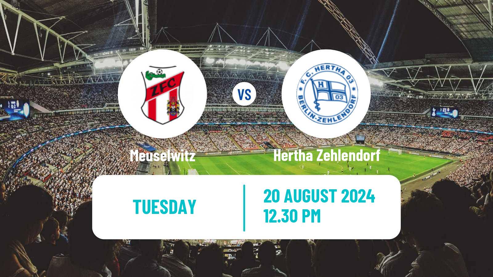 Soccer German Regionalliga Nordost Meuselwitz - Hertha Zehlendorf