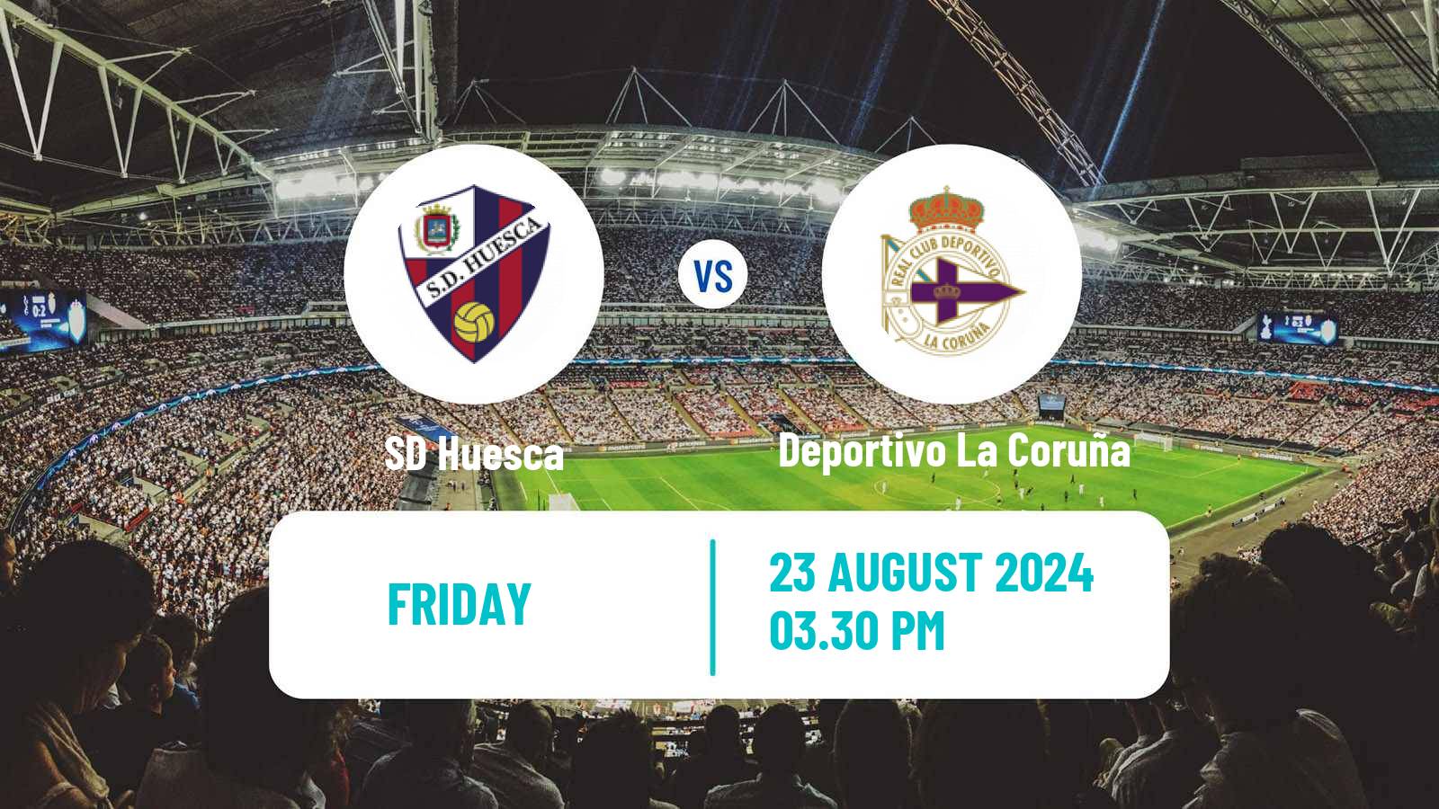 Soccer Spanish LaLiga2 Huesca - Deportivo La Coruña