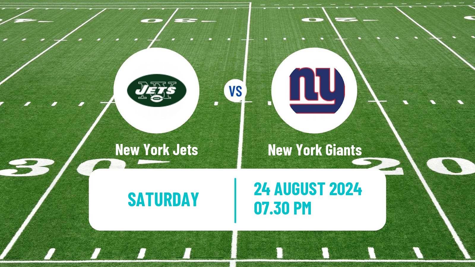 American football NFL New York Jets - New York Giants