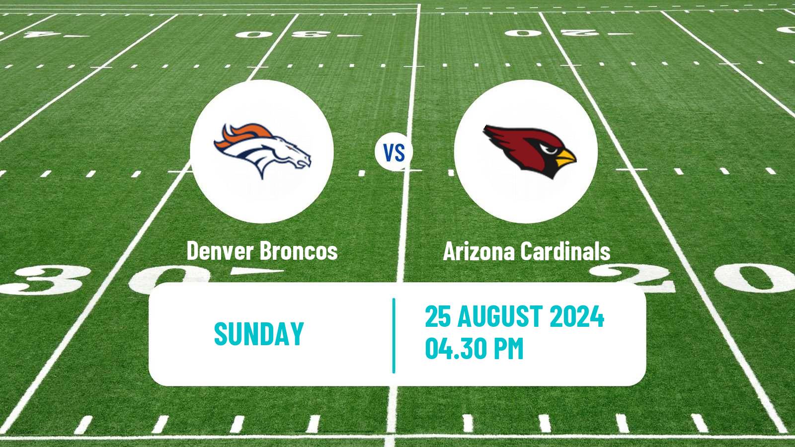 American football NFL Denver Broncos - Arizona Cardinals