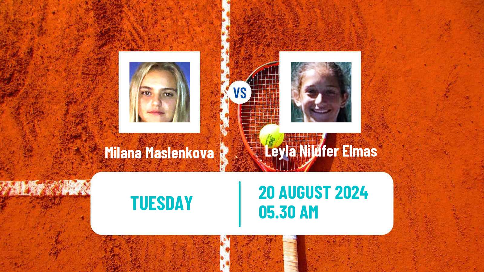 Tennis ITF W15 Monastir 51 Women 2024 Milana Maslenkova - Leyla Nilufer Elmas