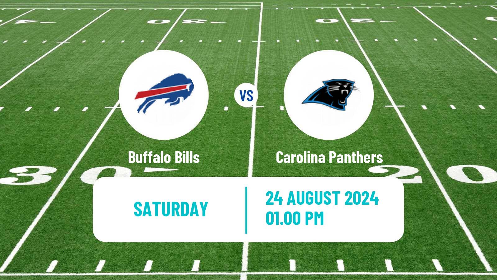 American football NFL Buffalo Bills - Carolina Panthers