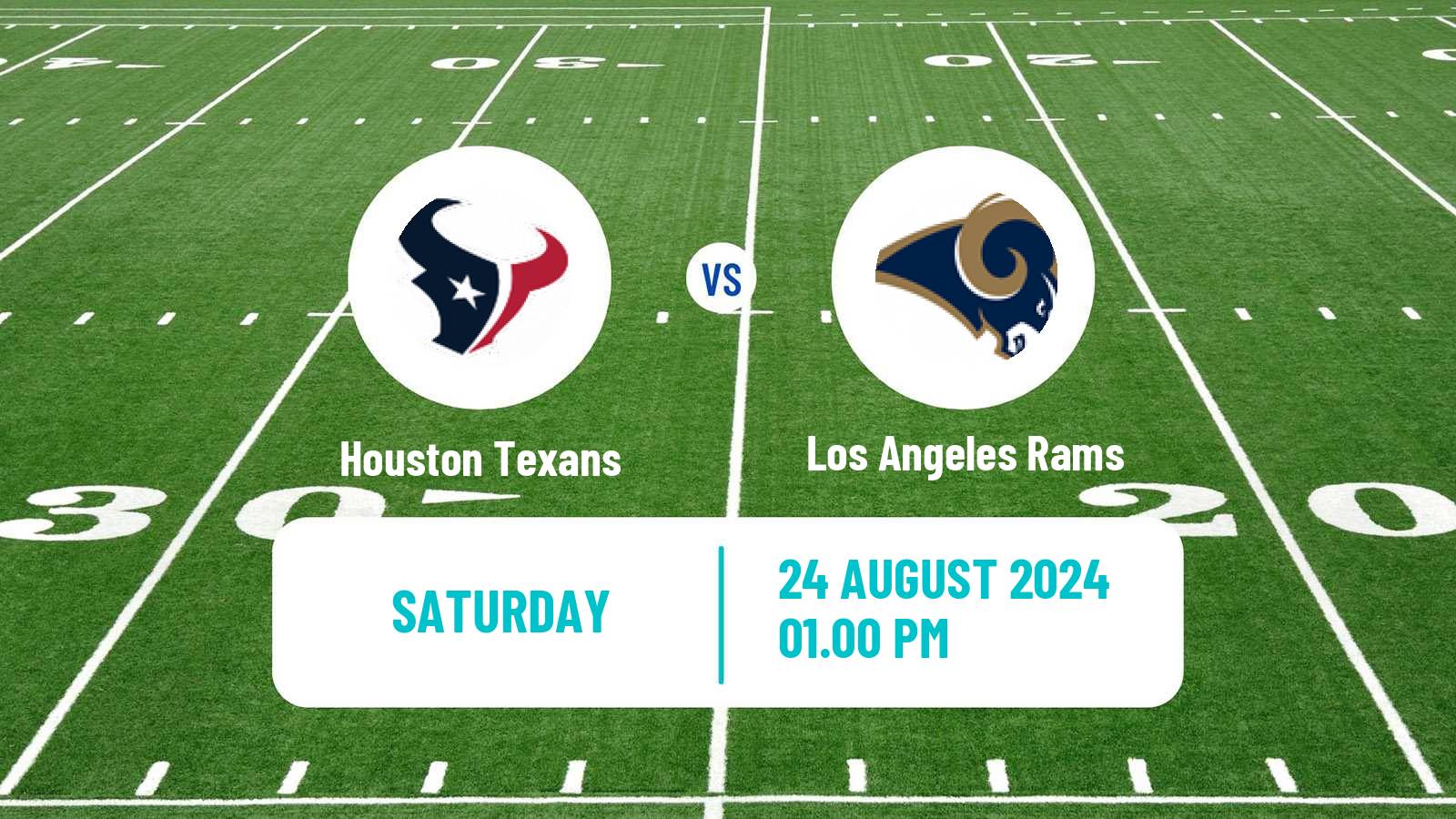 American football NFL Houston Texans - Los Angeles Rams