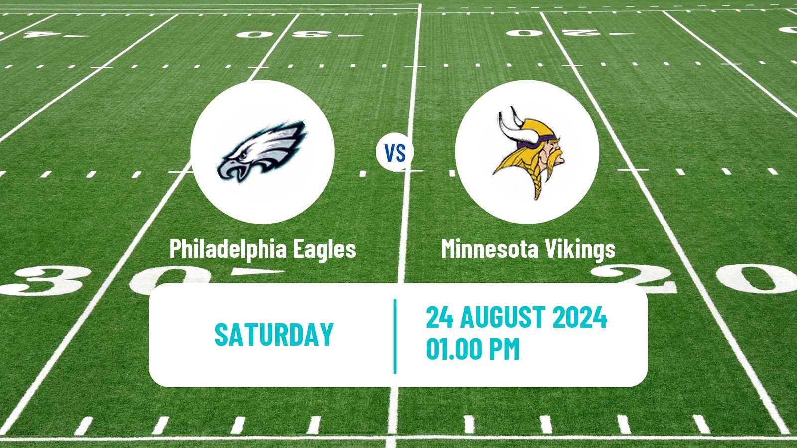 American football NFL Philadelphia Eagles - Minnesota Vikings