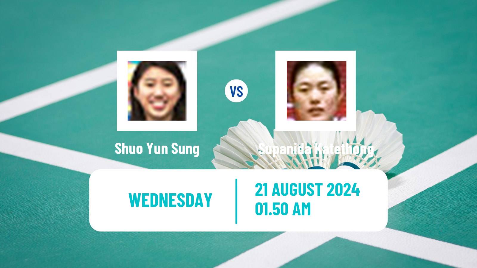 Badminton BWF World Tour Japan Open Women Shuo Yun Sung - Supanida Katethong