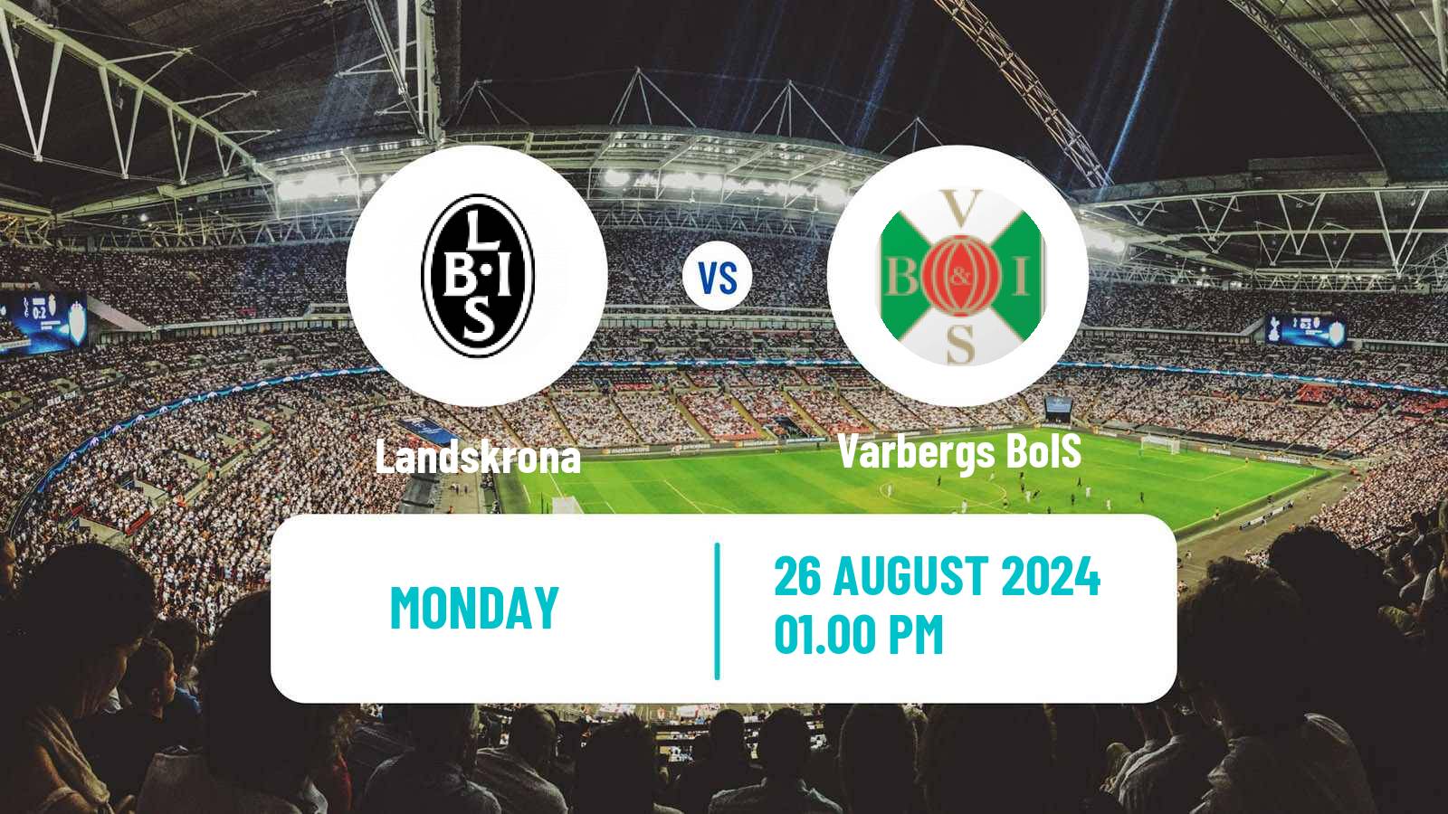 Soccer Swedish Superettan Landskrona - Varbergs BoIS