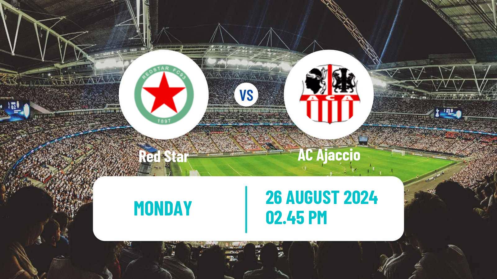 Soccer French Ligue 2 Red Star - Ajaccio