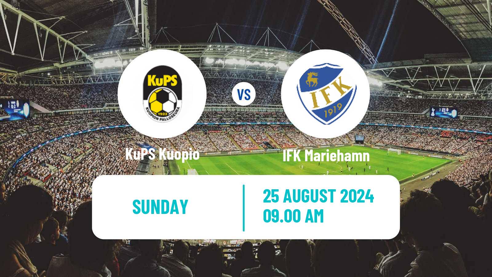 Soccer Finnish Veikkausliiga KuPS Kuopio - IFK Mariehamn