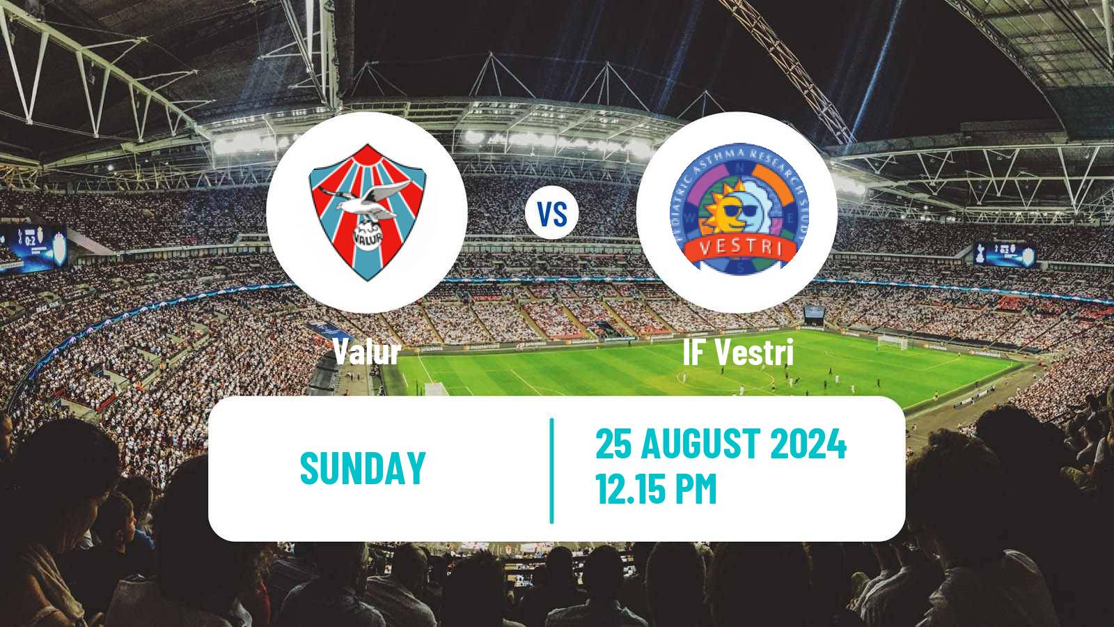 Soccer Icelandic Besta-deild karla Valur - Vestri