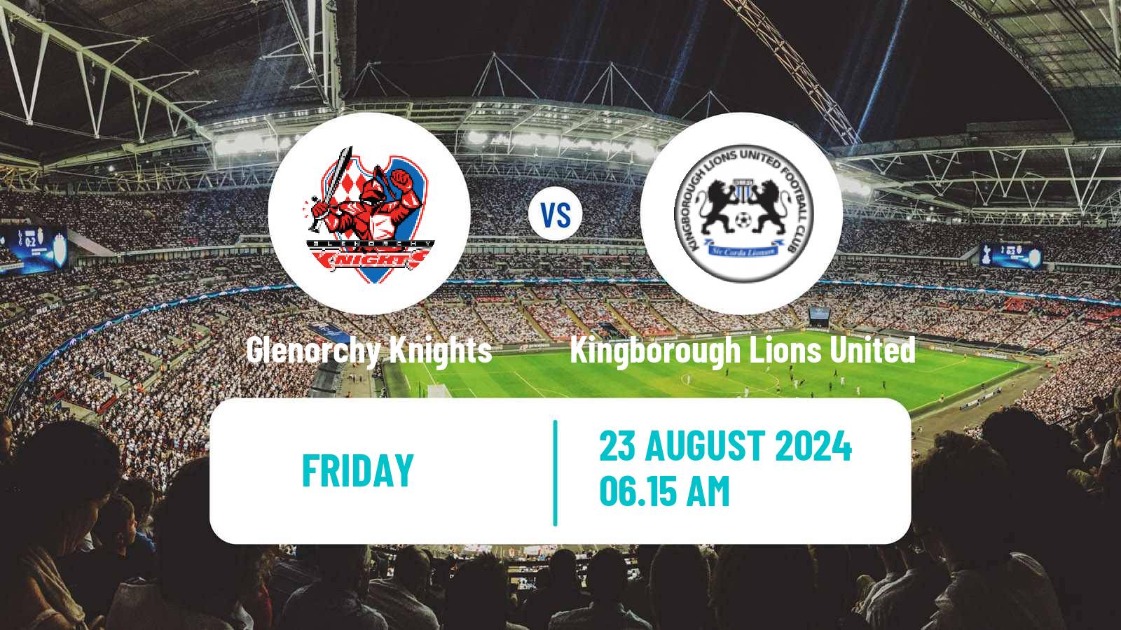 Soccer Australian NPL Tasmania Glenorchy Knights - Kingborough Lions United