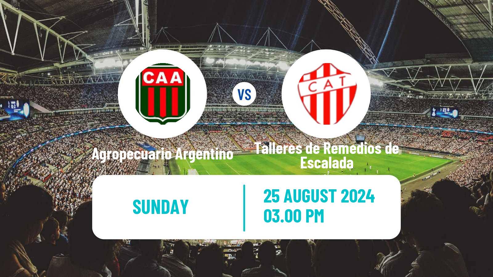 Soccer Argentinian Primera Nacional Agropecuario Argentino - Talleres de Remedios de Escalada