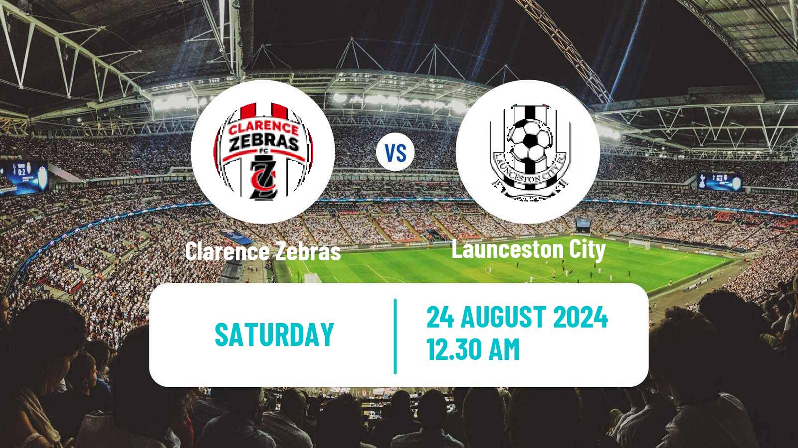 Soccer Australian NPL Tasmania Clarence Zebras - Launceston City