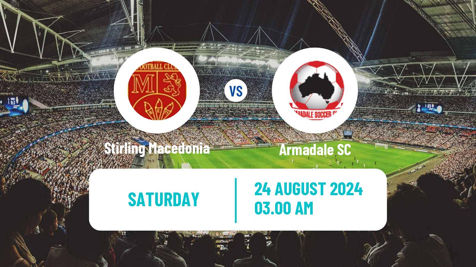 Soccer Australian NPL Western Australia Stirling Macedonia - Armadale