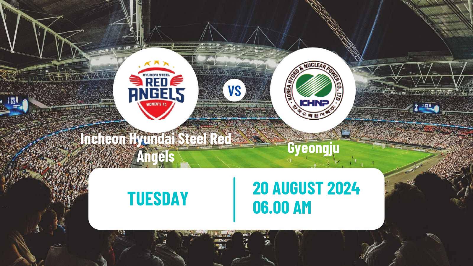 Soccer South Korean WK League Incheon Hyundai Steel Red Angels - Gyeongju