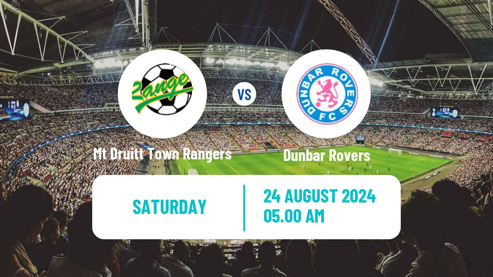 Soccer Australian NSW League One Mt Druitt Town Rangers - Dunbar Rovers