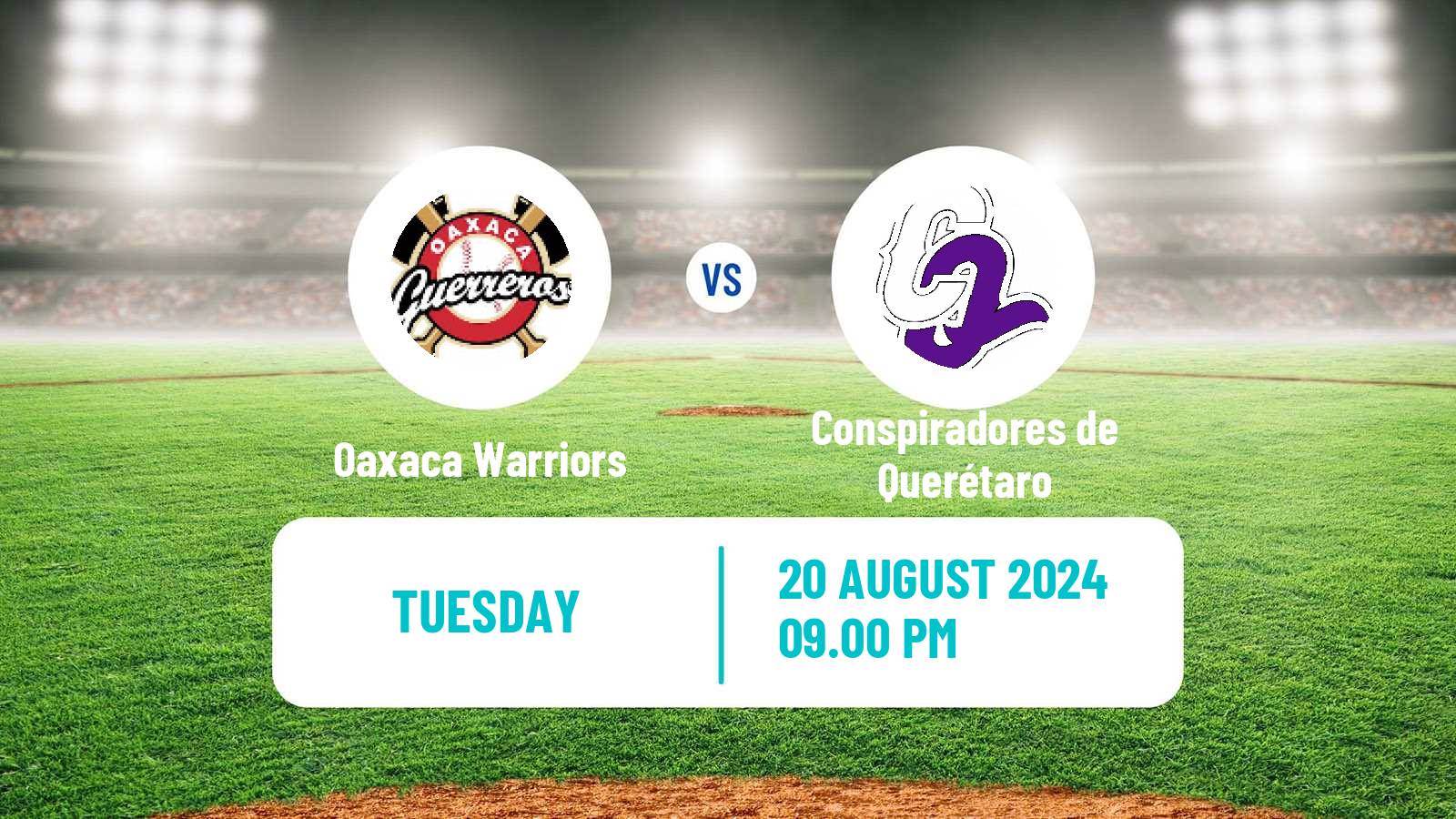 Baseball LMB Oaxaca Warriors - Conspiradores de Querétaro